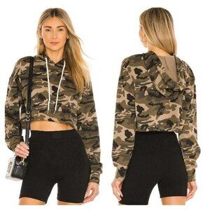 Superdown Jane Crop Hoodie - Camo